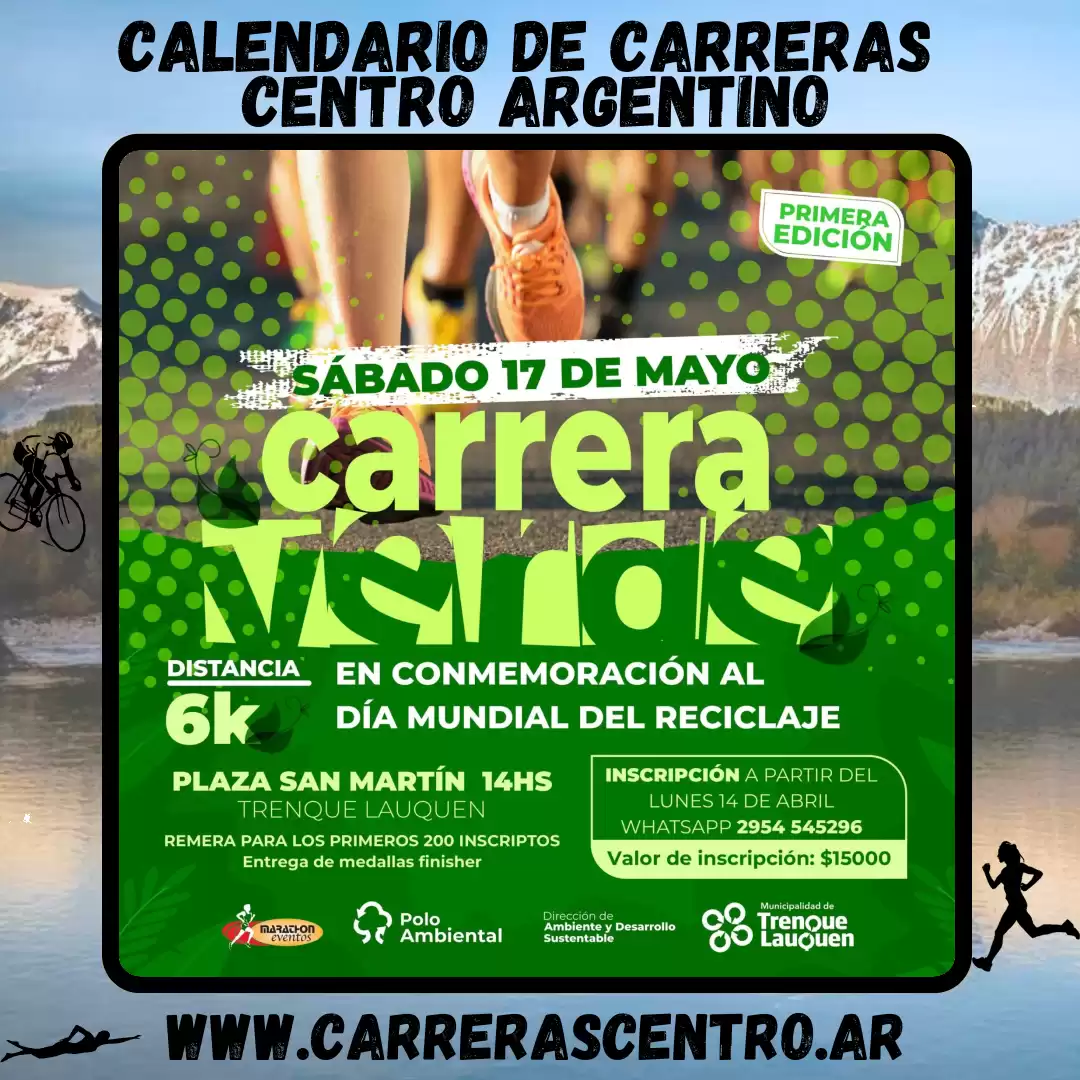 Flyer de carrera Carrera Verde 2025